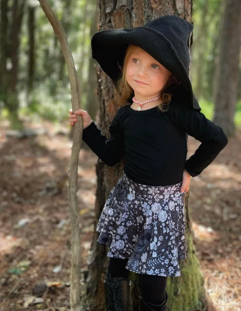 1 left! 2/3yr ~ L/S Cap Sleeve Top ~ Black