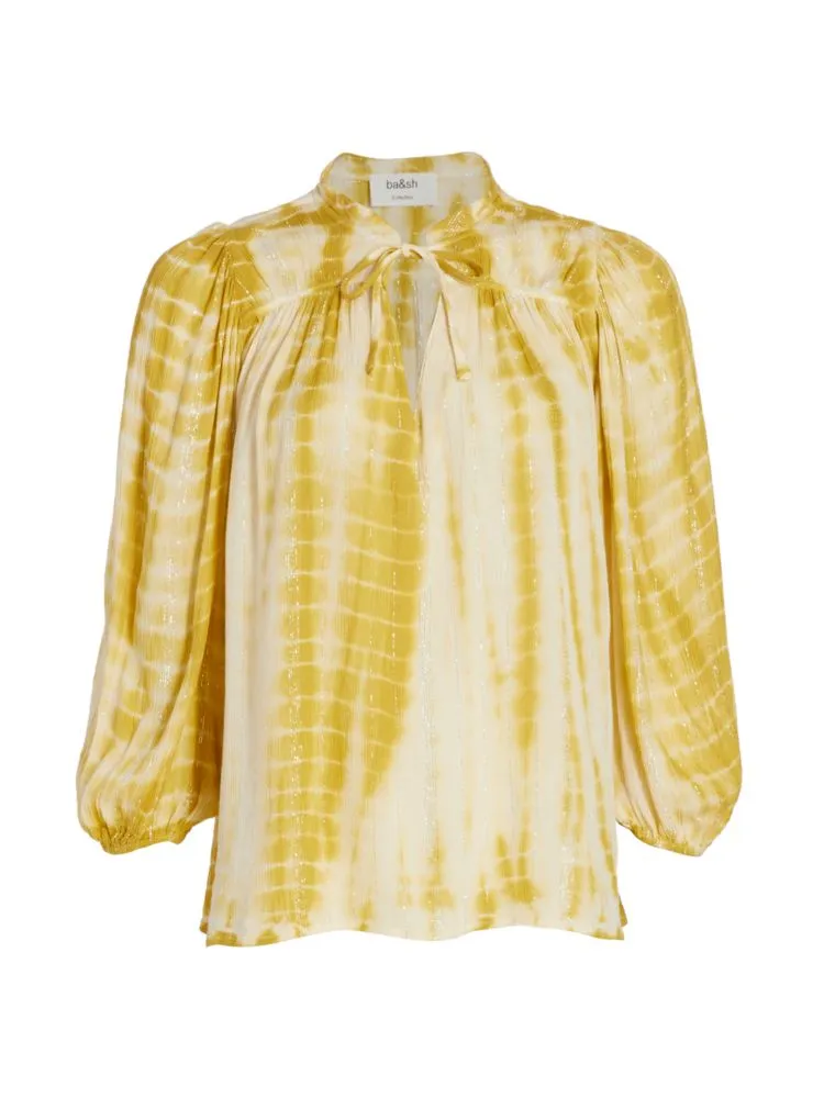 Ba&Sh tie-dye Kea blouse in Ocre