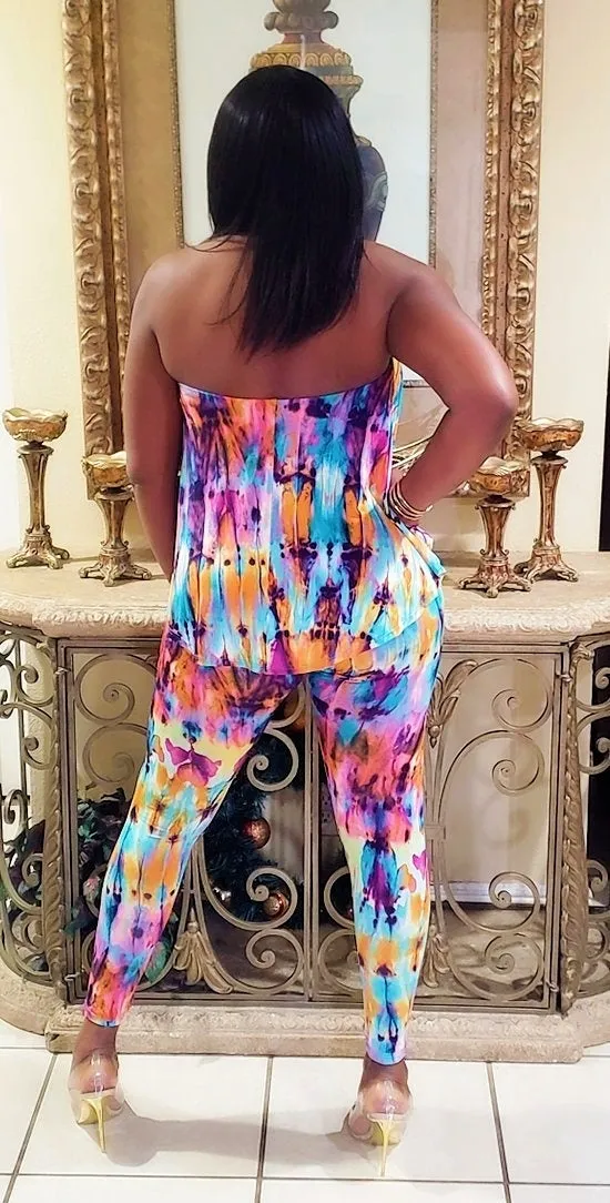 Becky Tie-Dye two piece Set