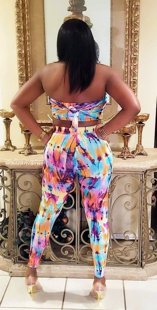 Becky Tie-Dye two piece Set