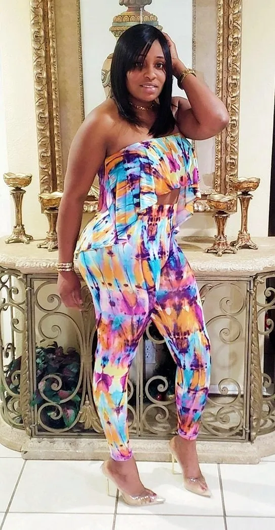 Becky Tie-Dye two piece Set