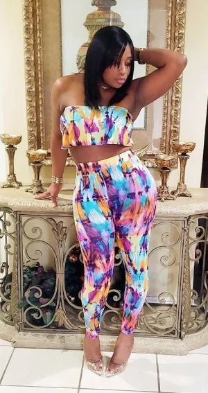 Becky Tie-Dye two piece Set