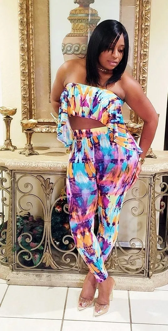 Becky Tie-Dye two piece Set