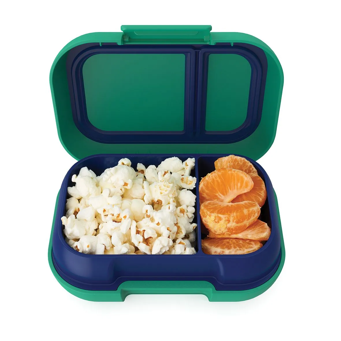 Bentgo Kids CHILL Lunch Box & Snack Box Bundle - Green/Navy