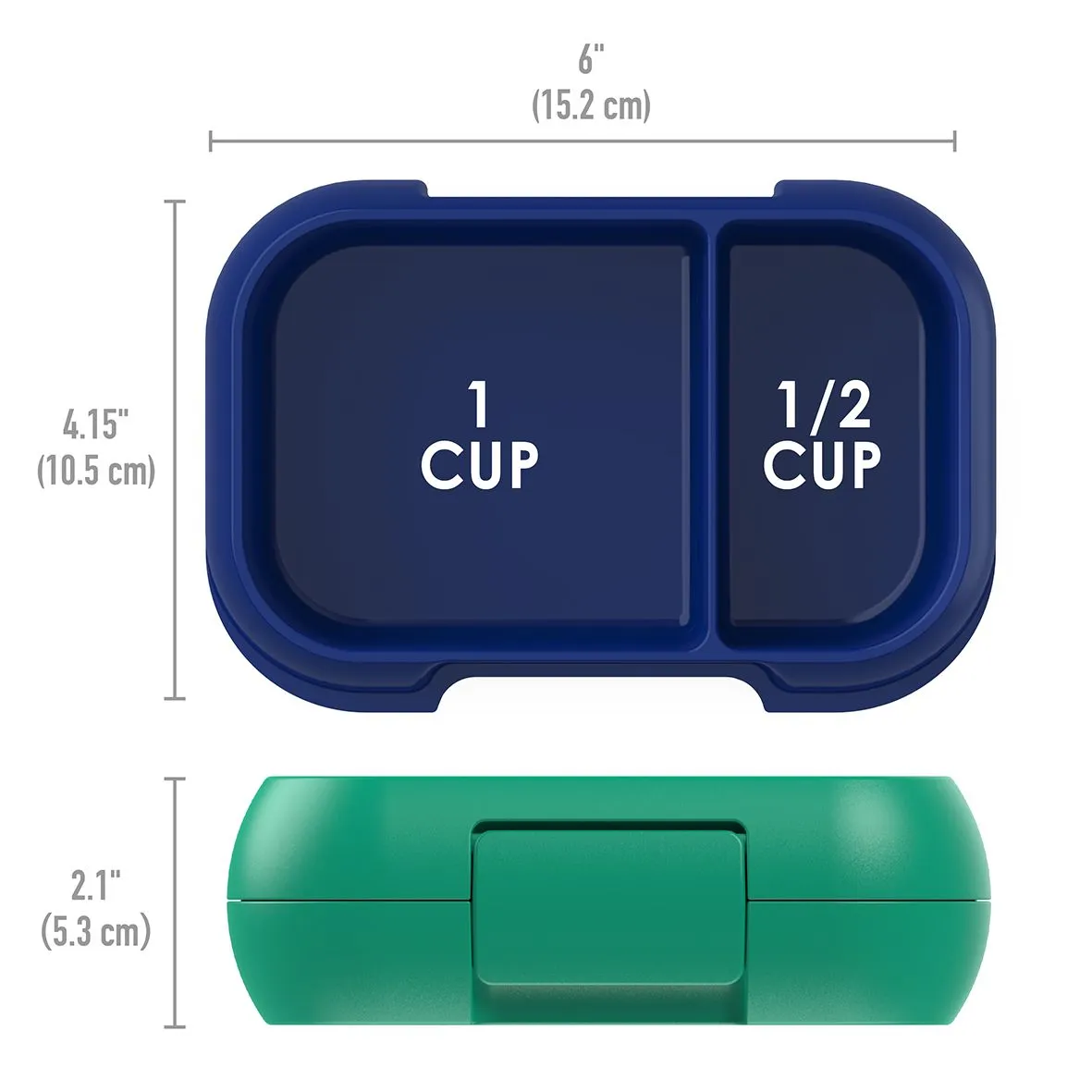 Bentgo Kids CHILL Lunch Box & Snack Box Bundle - Green/Navy