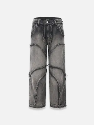 Black Baggy Jeans With Rips