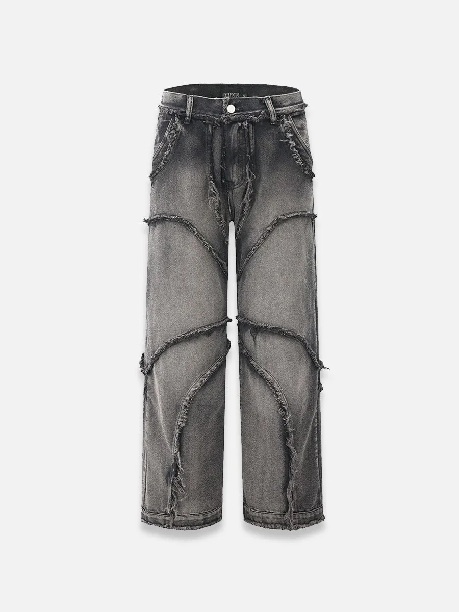 Black Baggy Jeans With Rips