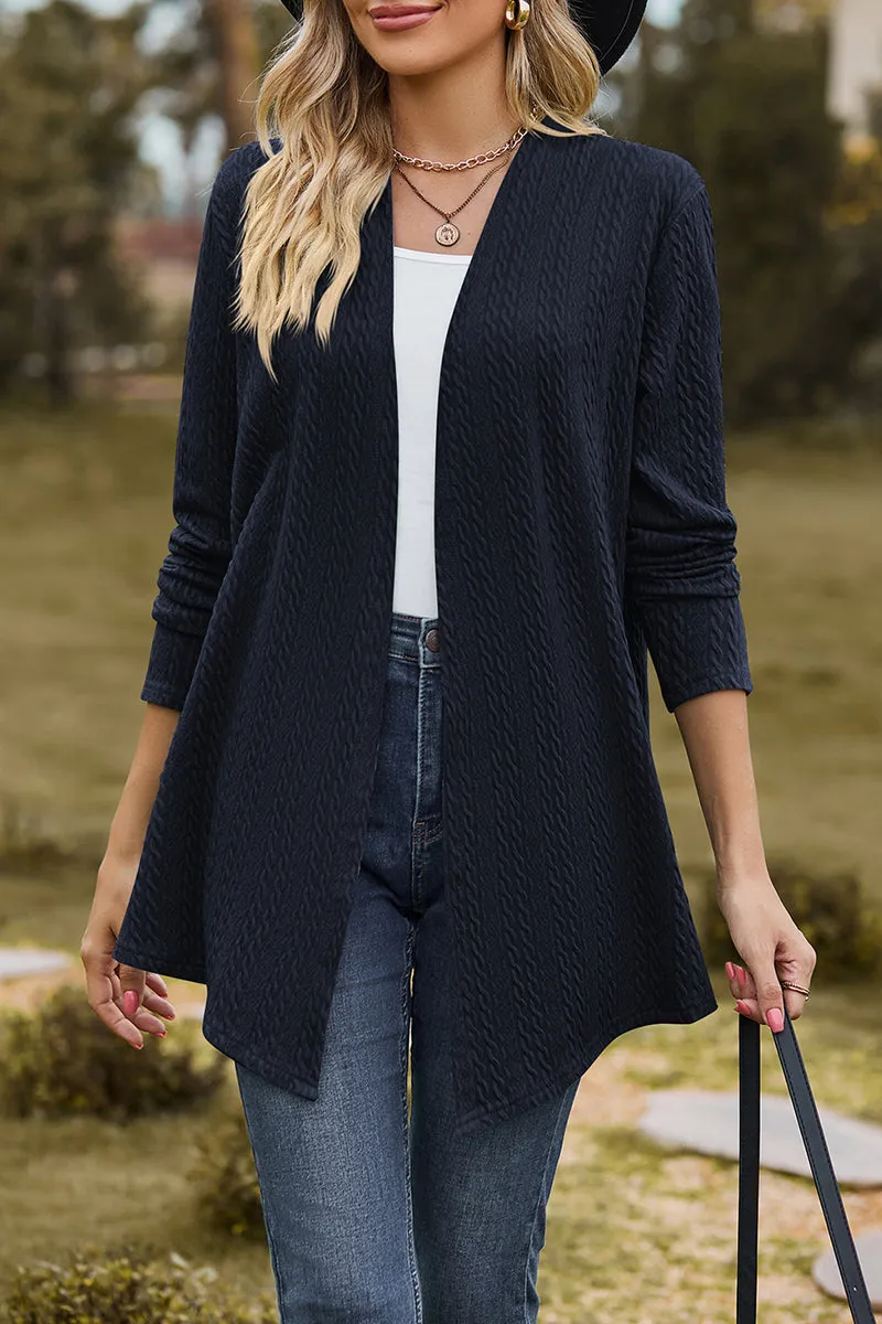 Casual Solid Patchwork V Neck Outerwear