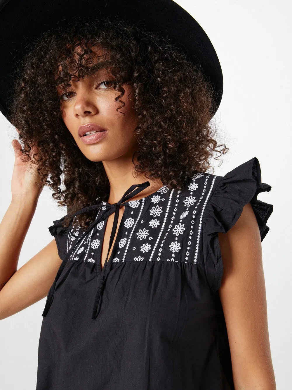 Dorothy Perkins blouse, black