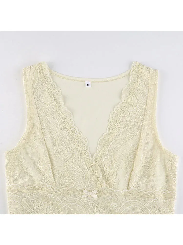 Girlary Woman Jacquard Corset Short Sleeve Camisole Pockets Tank Top Bustier Patchwork Crop Tops Fashion Crochet Halter Korean Top