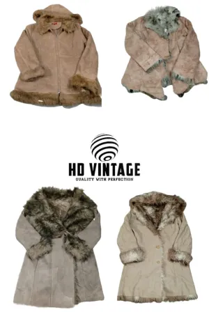 HD502 Ladies Y2K Afghan Coats - 11 pcs