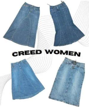 HE104 Y2K Denim Long Skirts - 15 Pcs