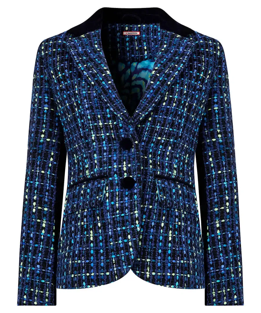 Joe Browns 18 Blue Tiah Tweed Jacket