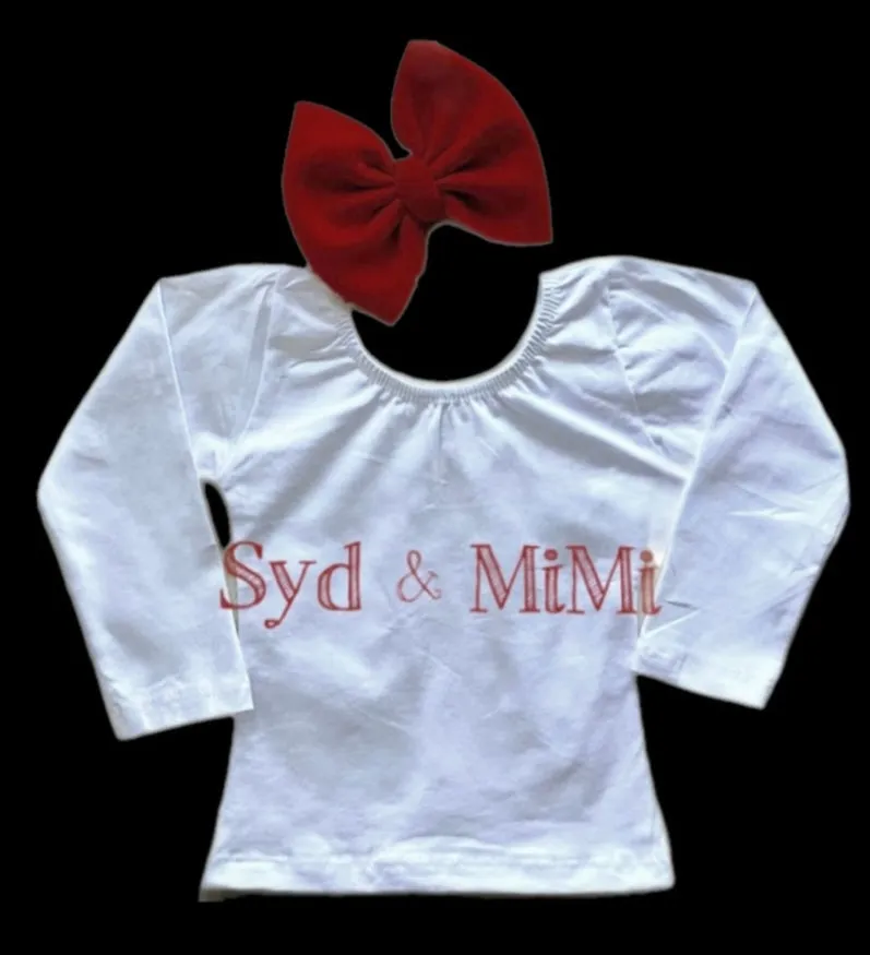 L/S Cap Sleeve Top ~ White