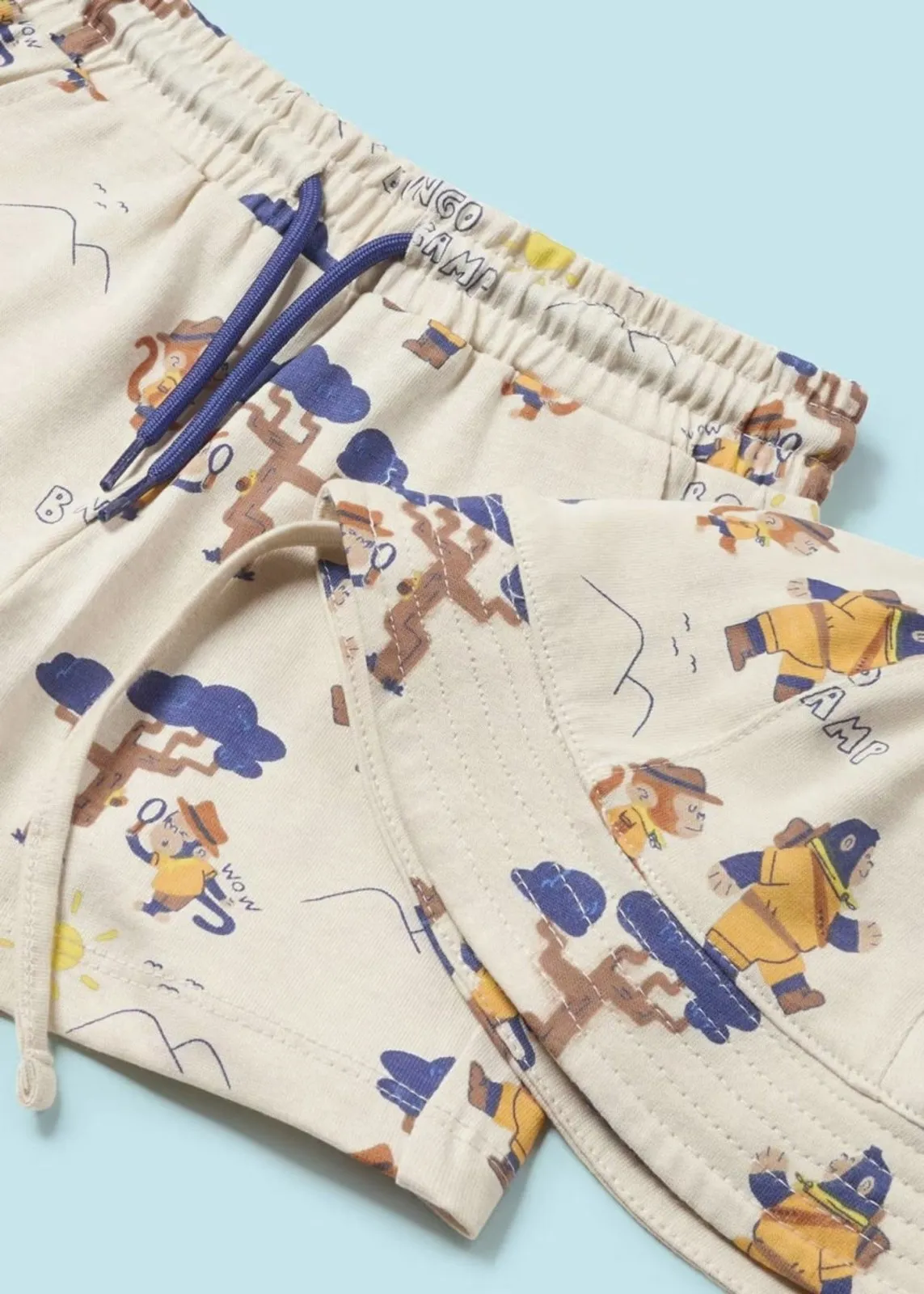 Mayoral Baby & Toddler Boys Monkeys 3 Piece Shirt, Shorts and Hat Set