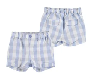 Mayoral Baby Boys Dream Blue Plaid Patterned Shorts