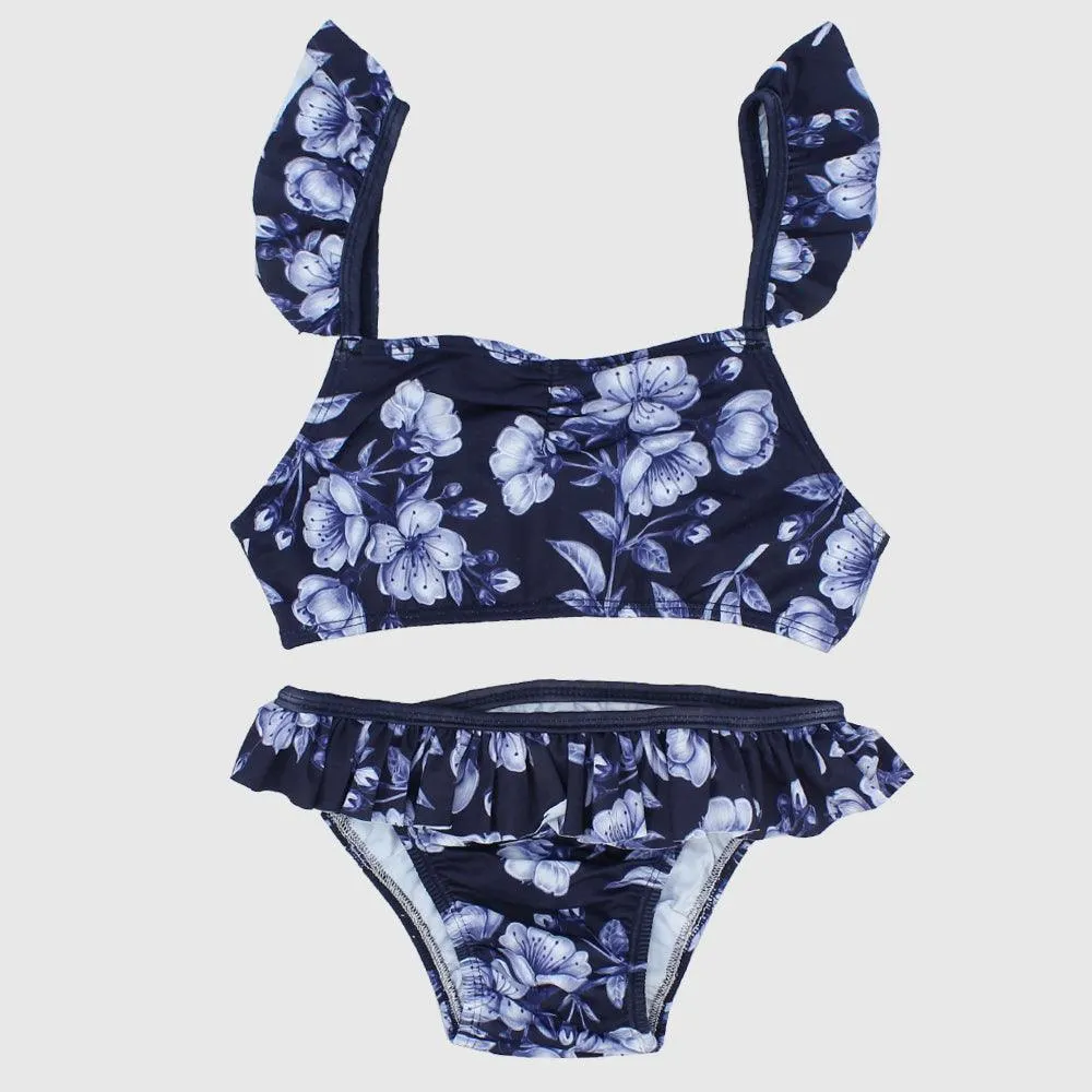 Navy Floral Bikini