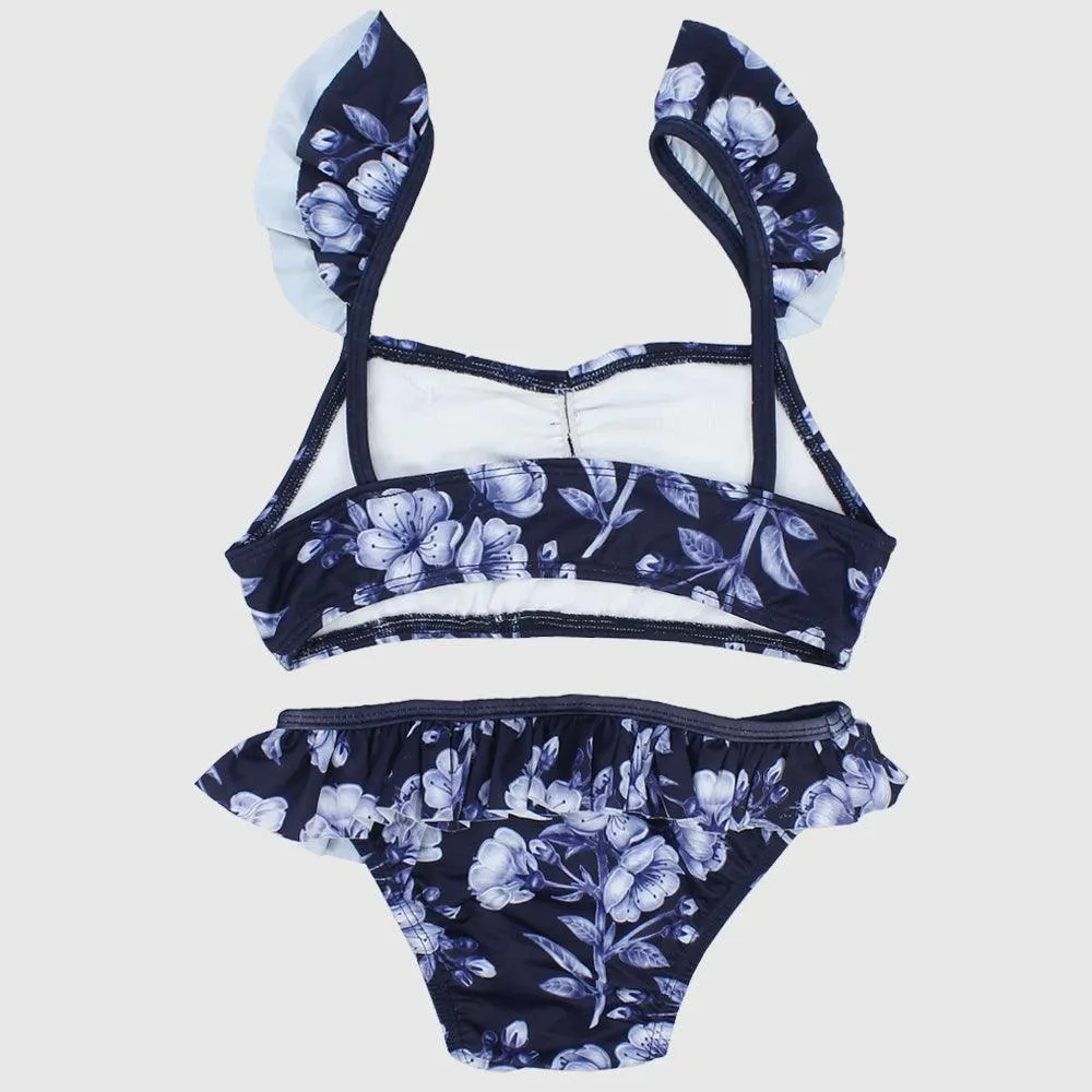 Navy Floral Bikini
