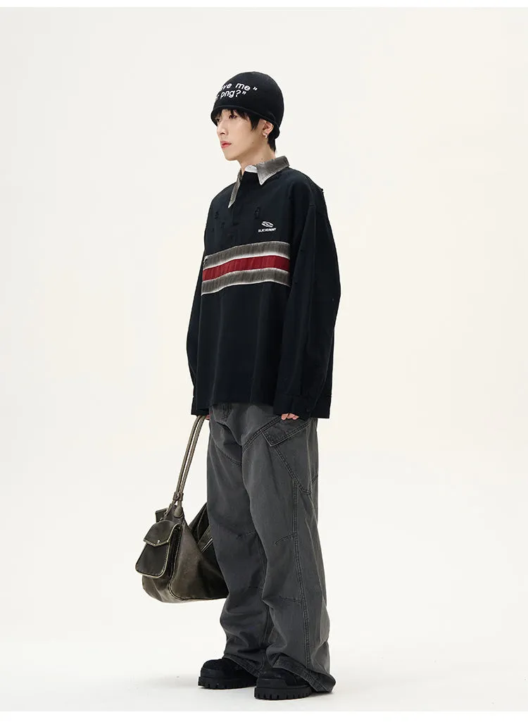 QS826A damage polo tops