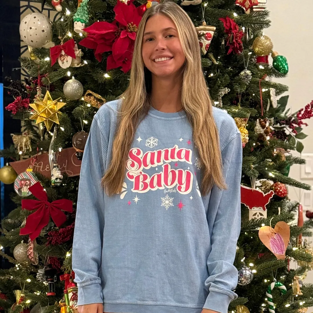 Santa Baby Corded Long Sleeve Shirt