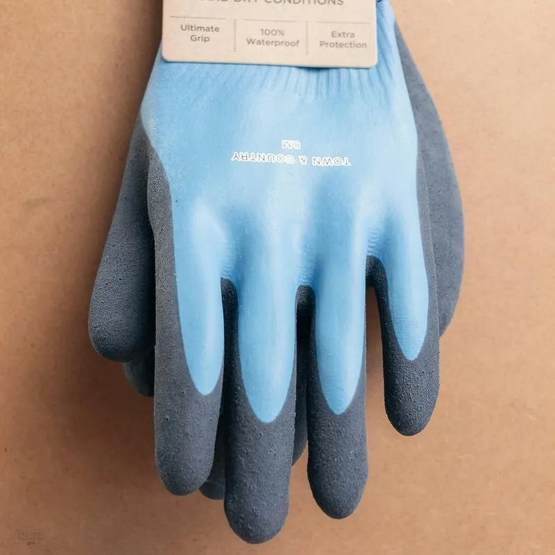 Town & Country Blue Mastergrip Waterproof Gloves - Extra Large