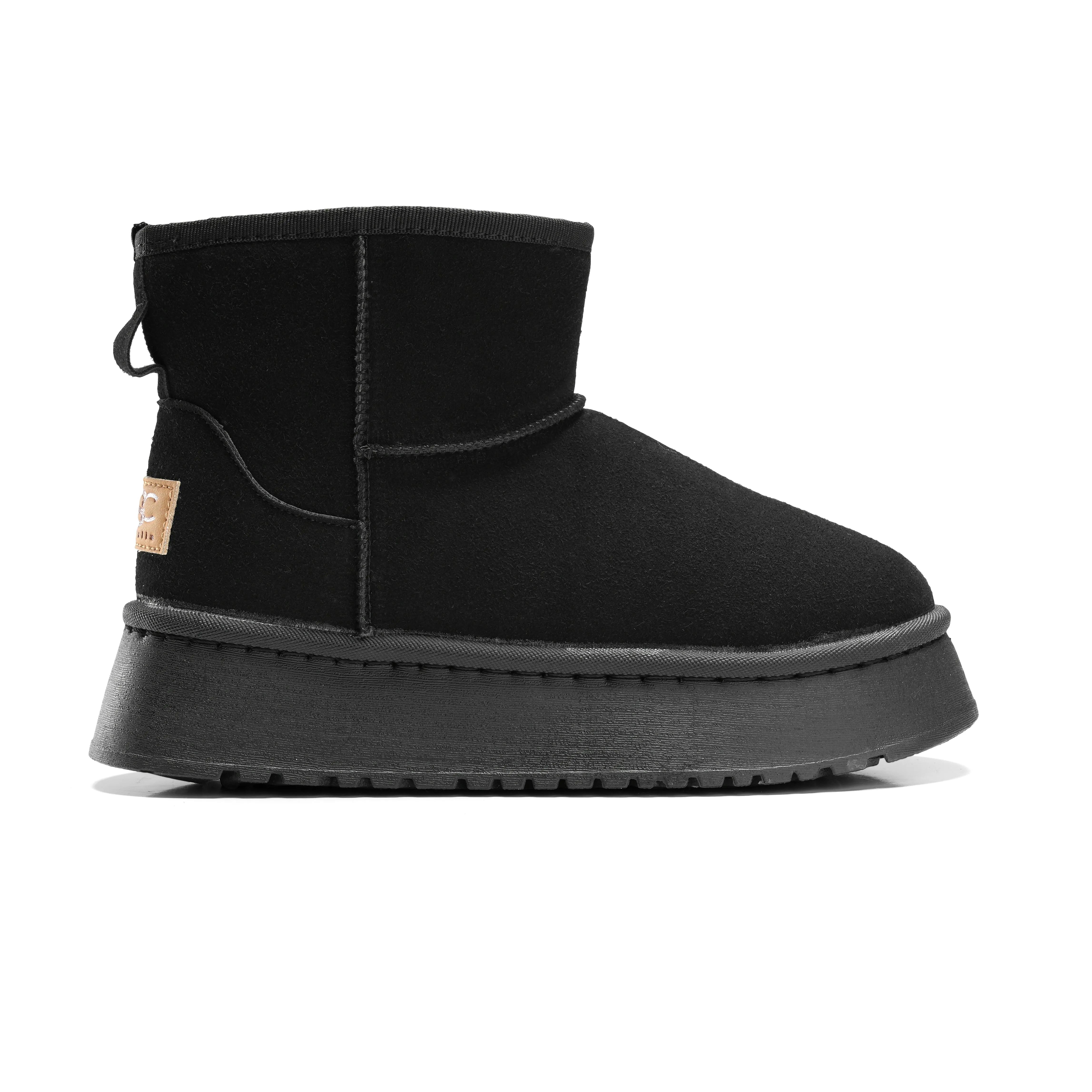 Ultra-Soft Mini Boots for Cold Weather - black