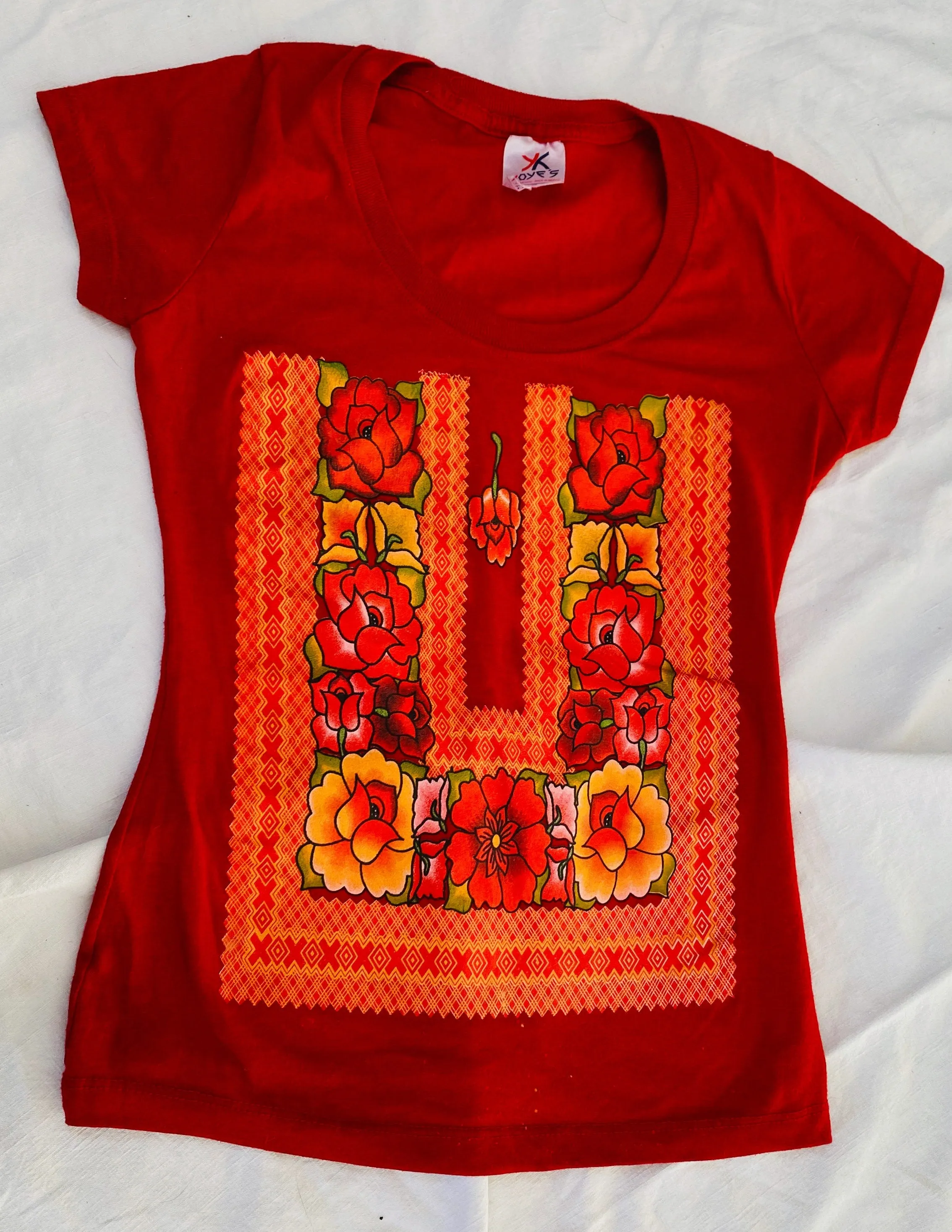 Vintage Oaxacan Tehuana T Shirt Size XSmall