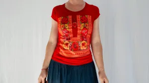 Vintage Oaxacan Tehuana T Shirt Size XSmall