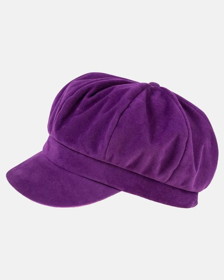 Water Resistant Velour Bakerboy Hat