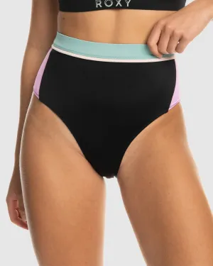 Womens Roxy Active High Waist Bikini Bottom