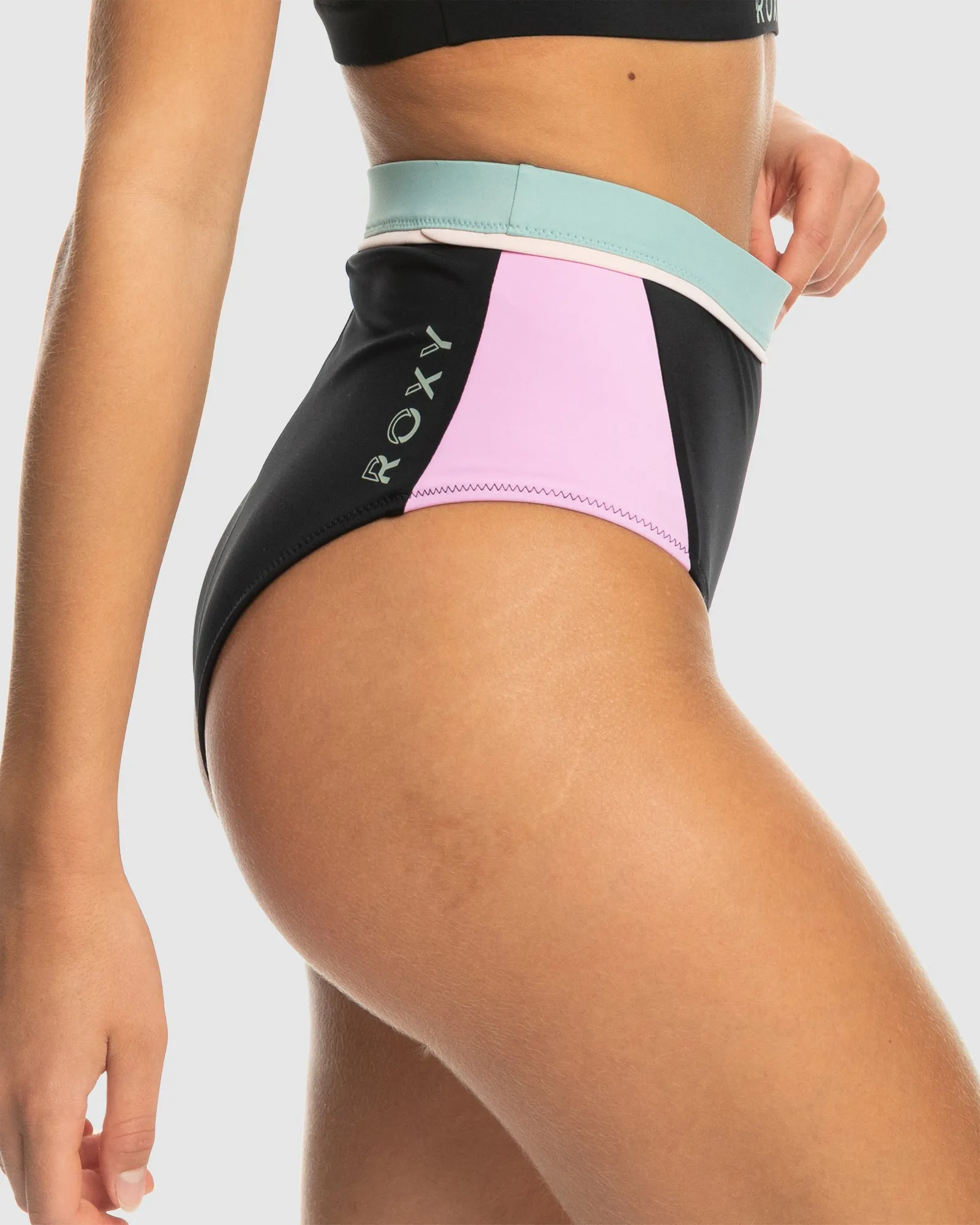 Womens Roxy Active High Waist Bikini Bottom